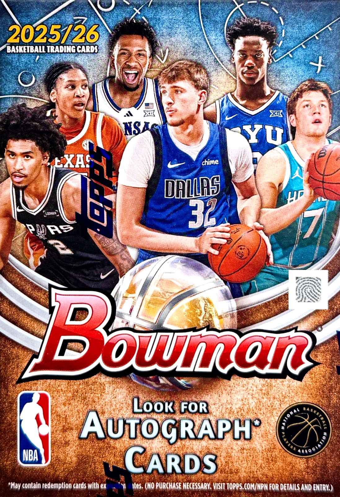 2025-26 Bowman Basketball Blaster Box – Factory Sealed – 60 Cards
