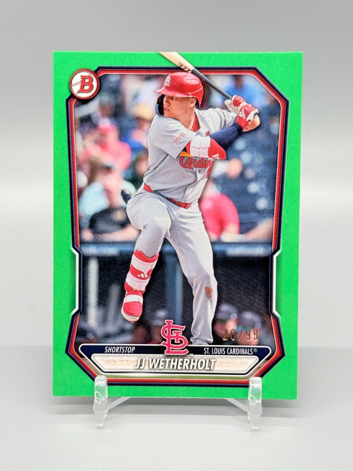 JJ Wetherholt 2026 Bowman Green Paper 20/99 Cardinals