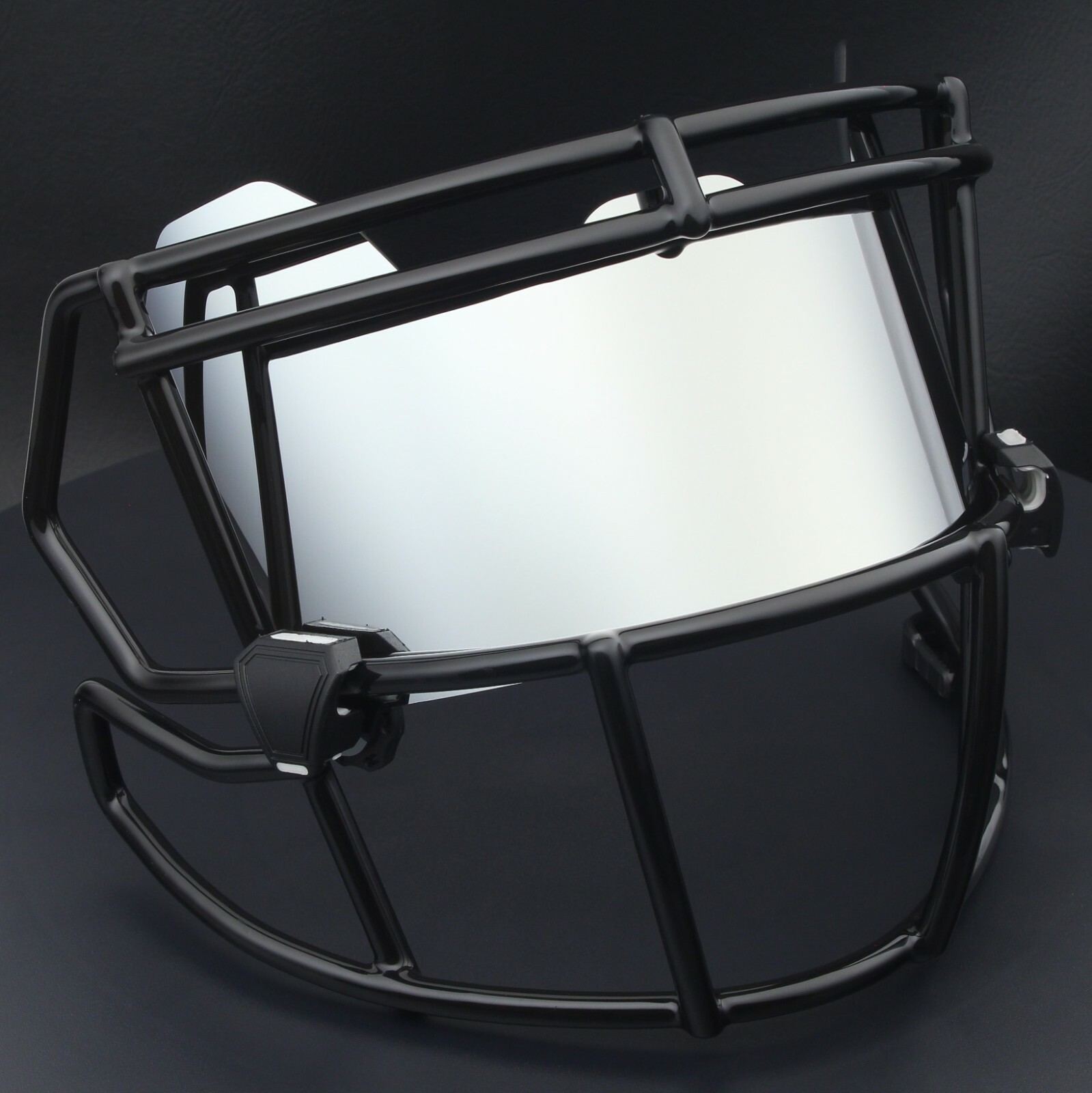 Color-Shift/Tinted Precision Football Helmet Eye Shield Visor REVO MIRROR SILVER