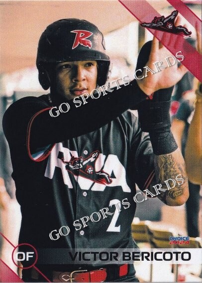 2024 Richmond Flying Squirrels Victor Bericoto RC Rookie Giants Minor Card VZ