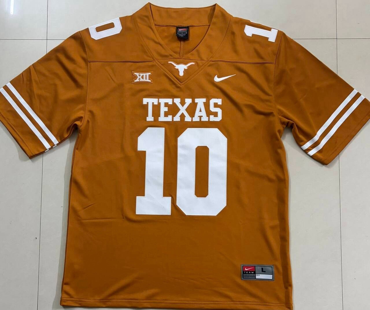 Vtg 2006-10′ Texas Longhorns #10 Jersey Large Nike Team Authentic Vince Young