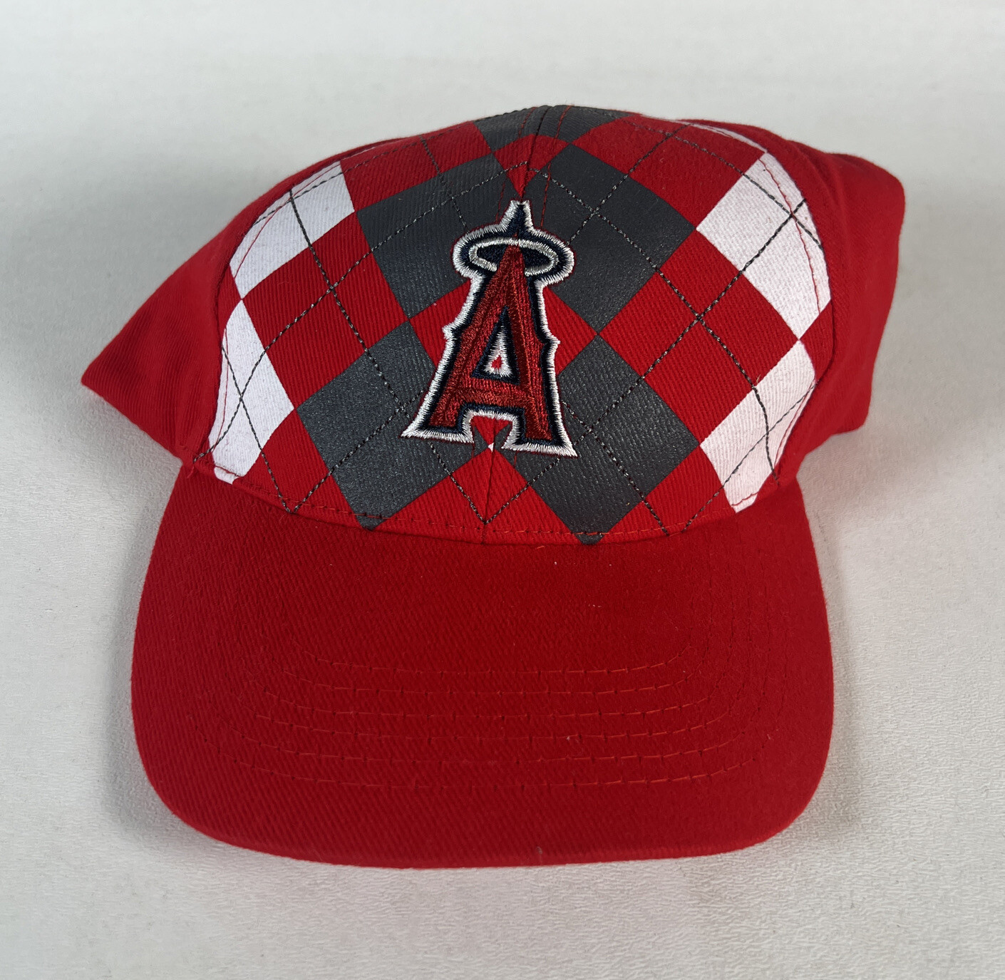 Los Angeles Angels of Anaheim Hook & Loop Back Checkered Pattern AAA Promo