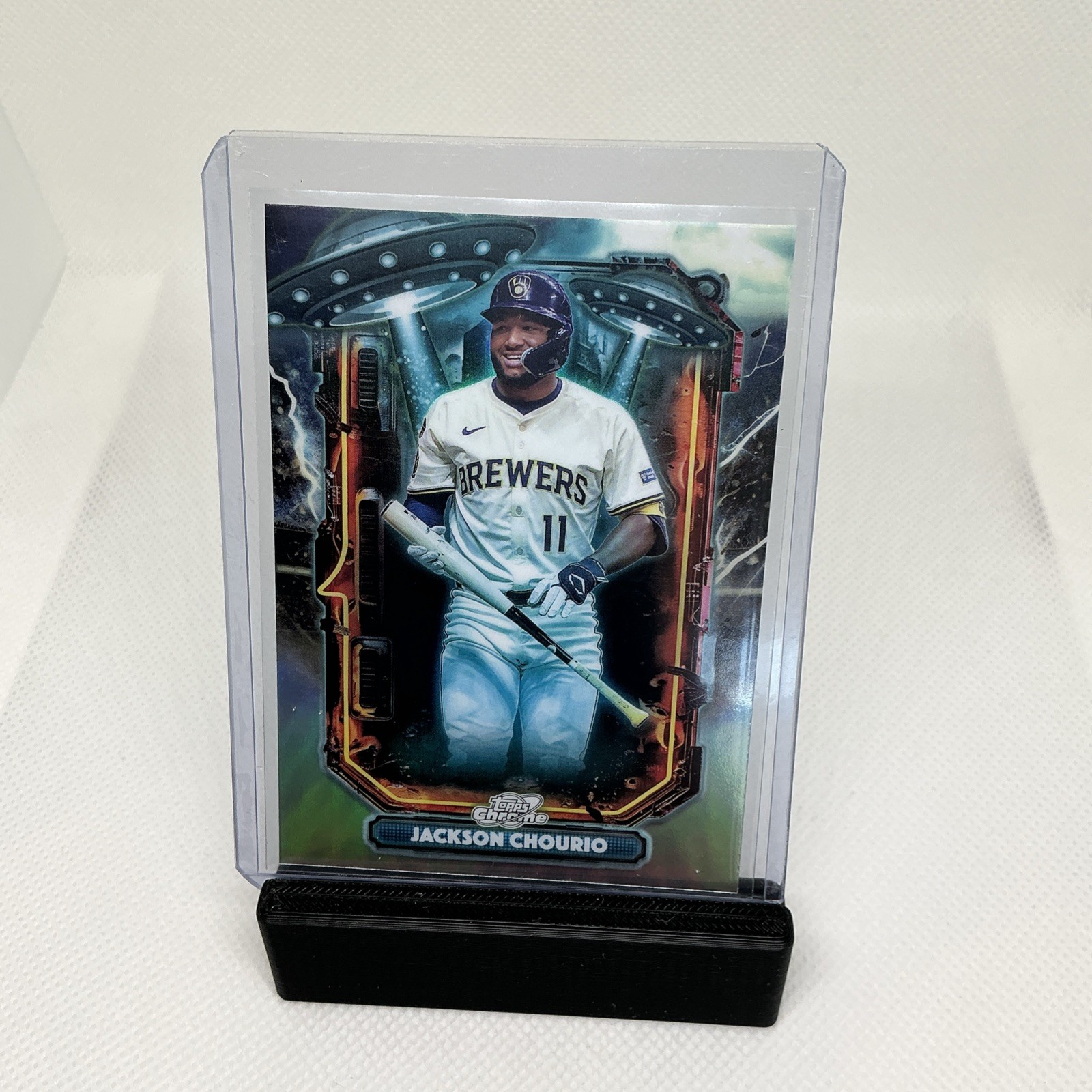 2025 Topps Chrome Cosmic #ET-19 Jackson Chourio Extraterrestrial Talent Brewers
