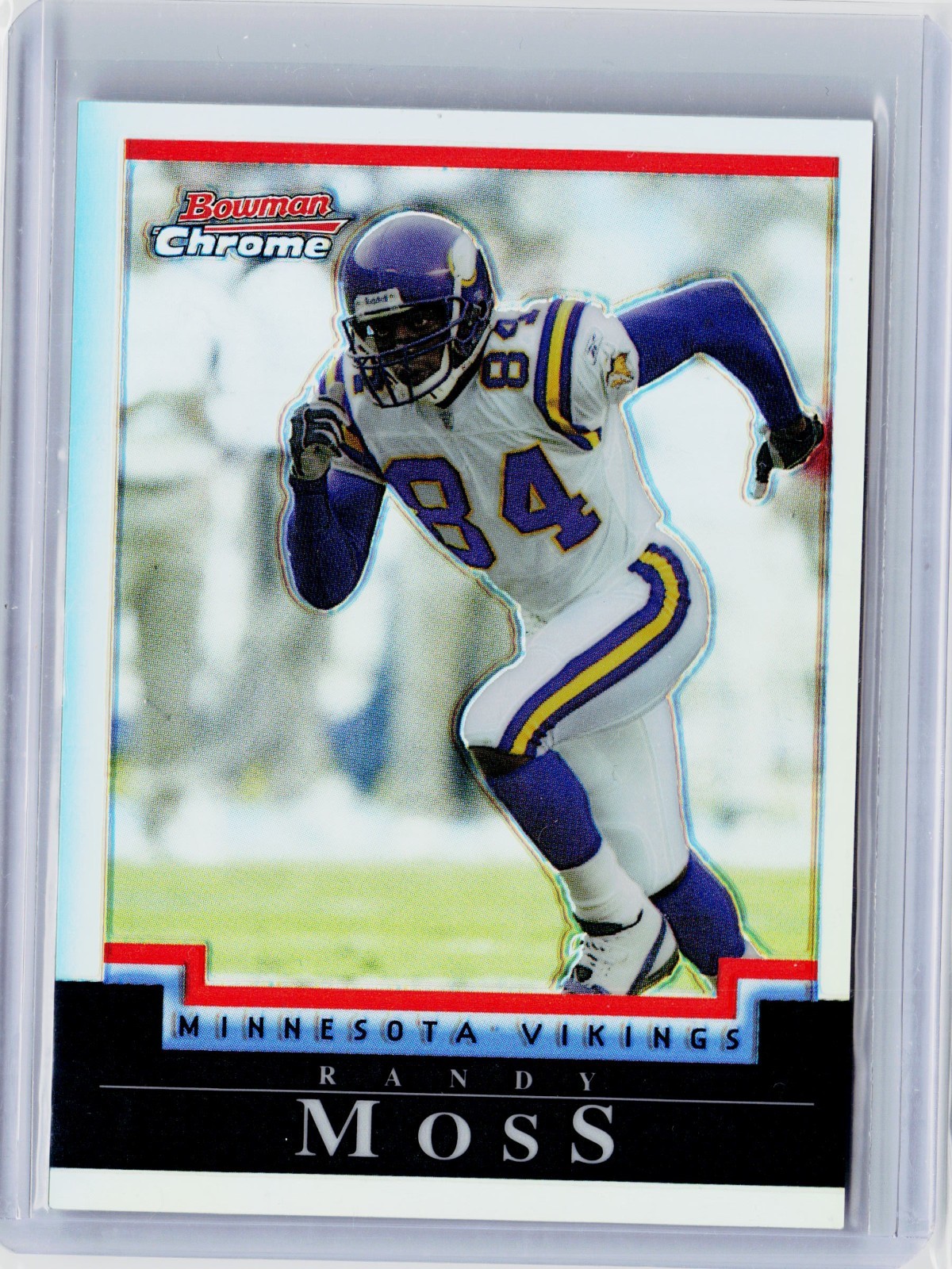 2004 BOWMAN CHROME REFRACTOR #8 – RANDY MOSS #ED 451/500