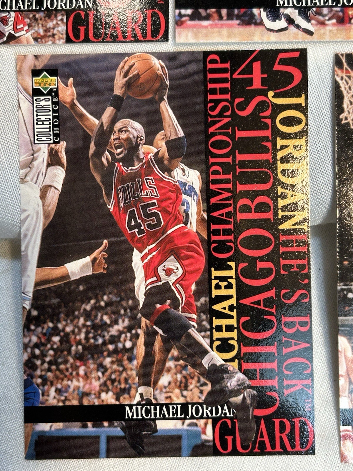 Michael Jordan 1995 Upper Deck Collectors Choice M1-M5 He’s Back Subset