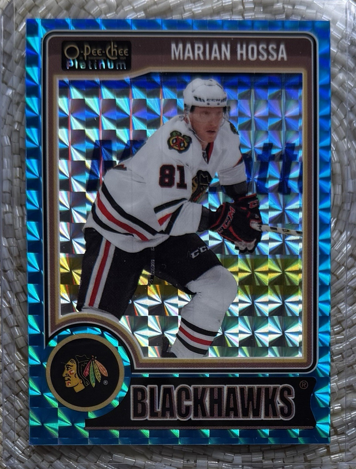 2014 OPC PLATINUM BLUE CUBES /65 MARIAN HOSSA HOF
