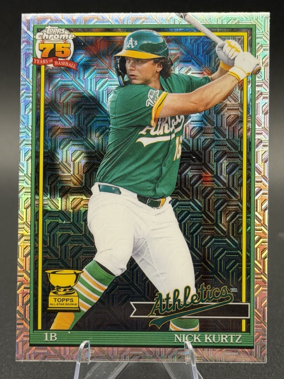 NICK KURTZ 2026 Topps Series 2 Chrome Silver Pack Mojo #91C2-50 Athletics