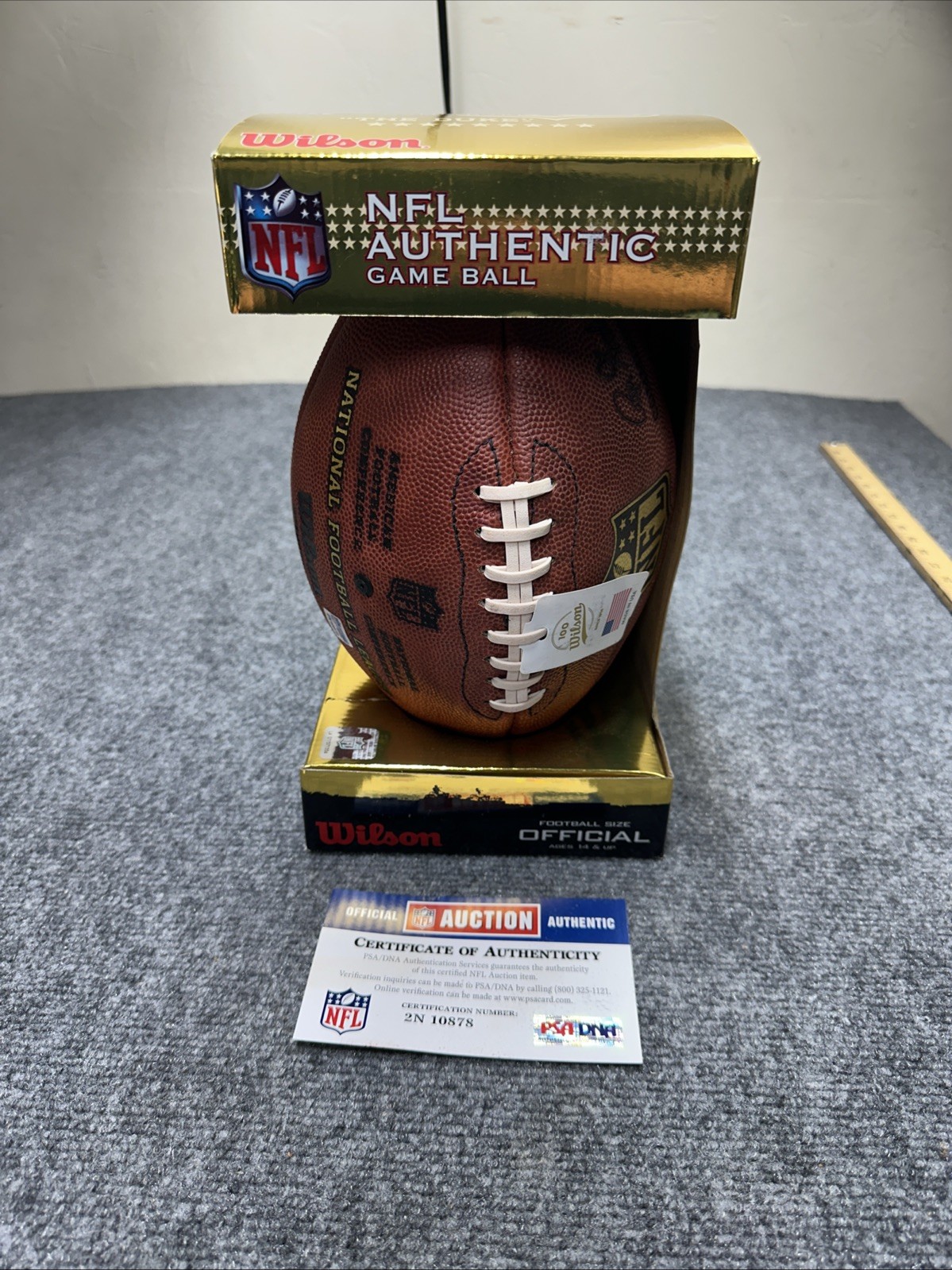James Laurinaitis Autographed NFL St. Louis Rams Football PSA 2N10878