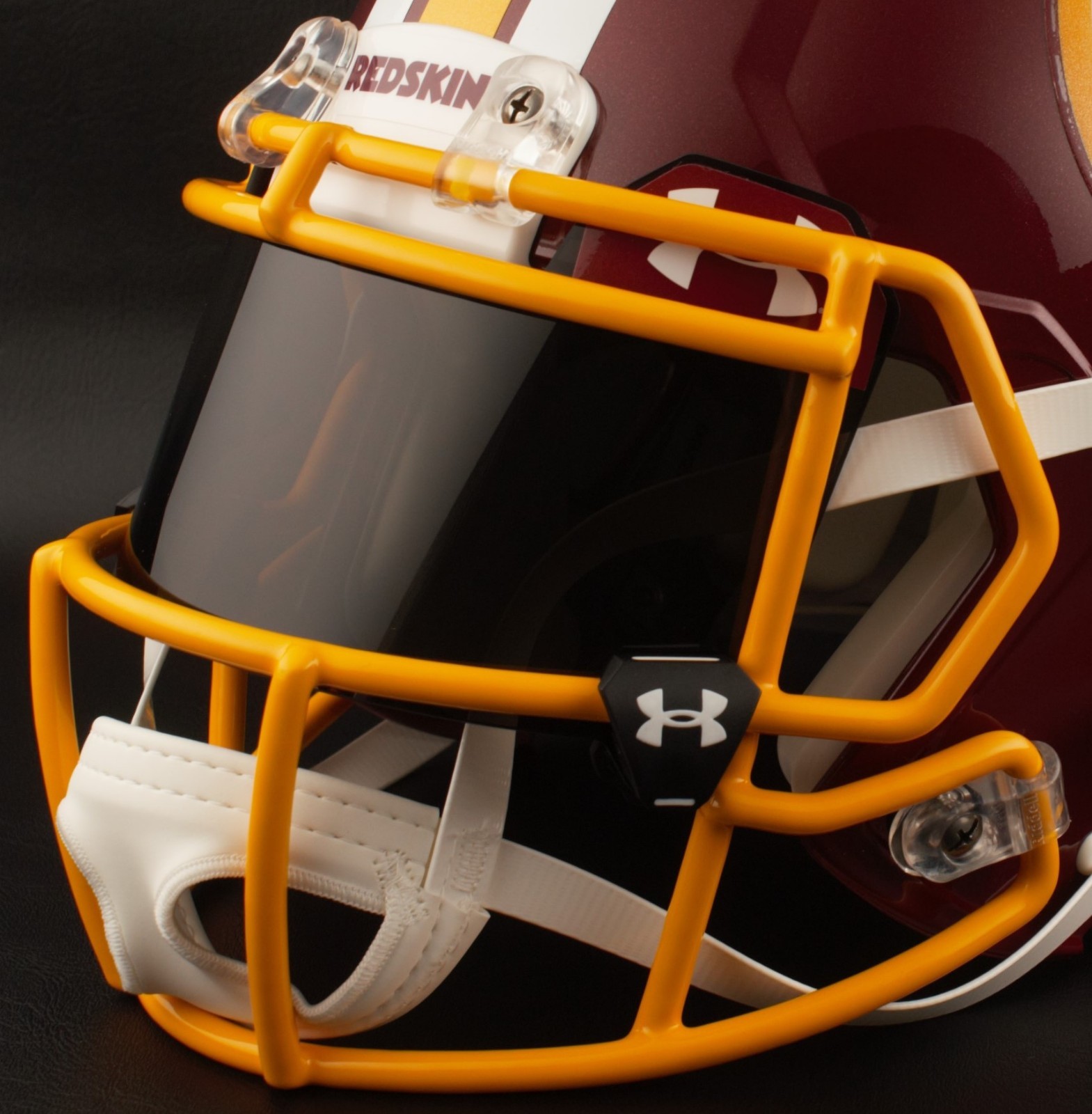 WASHINGTON REDSKINS Authentic GAMEDAY Football Helmet w/ BLACK-TINT Eye Shield