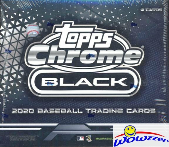 2020 Topps Chrome BLACK Factory Sealed HOBBY Box-ENCASED CHROME AUTO+REFRACTOR