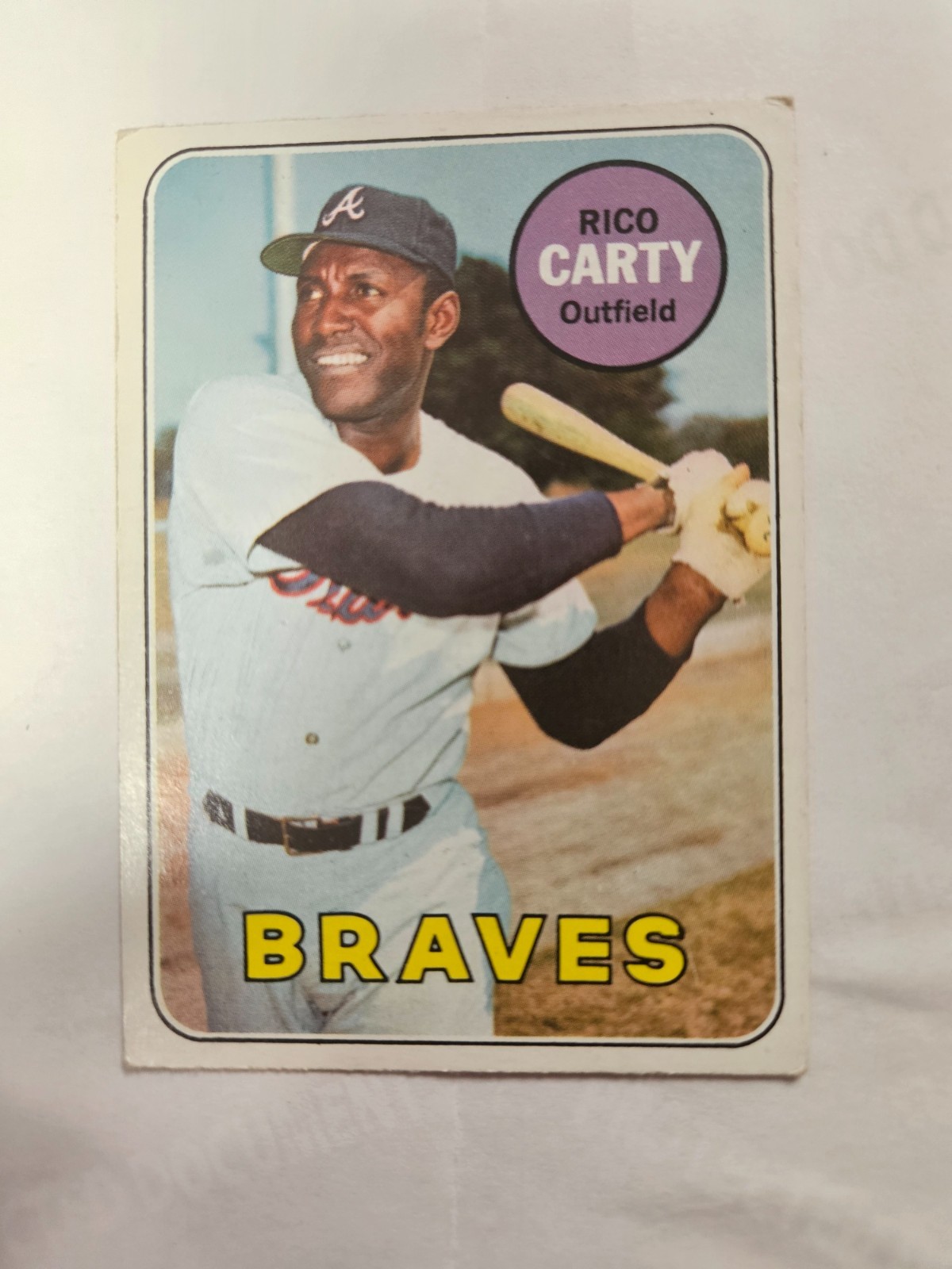 1969 Topps Rico Carty Atlanta Braves #590 EXCELLENT Actual card is scanned