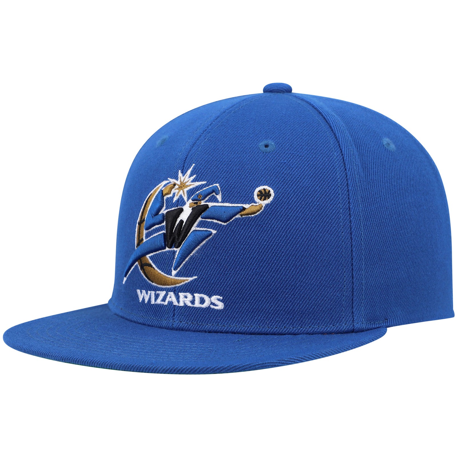 Men’s Mitchell & Ness Blue Washington Wizards Hardwood Classics Snapback Hat