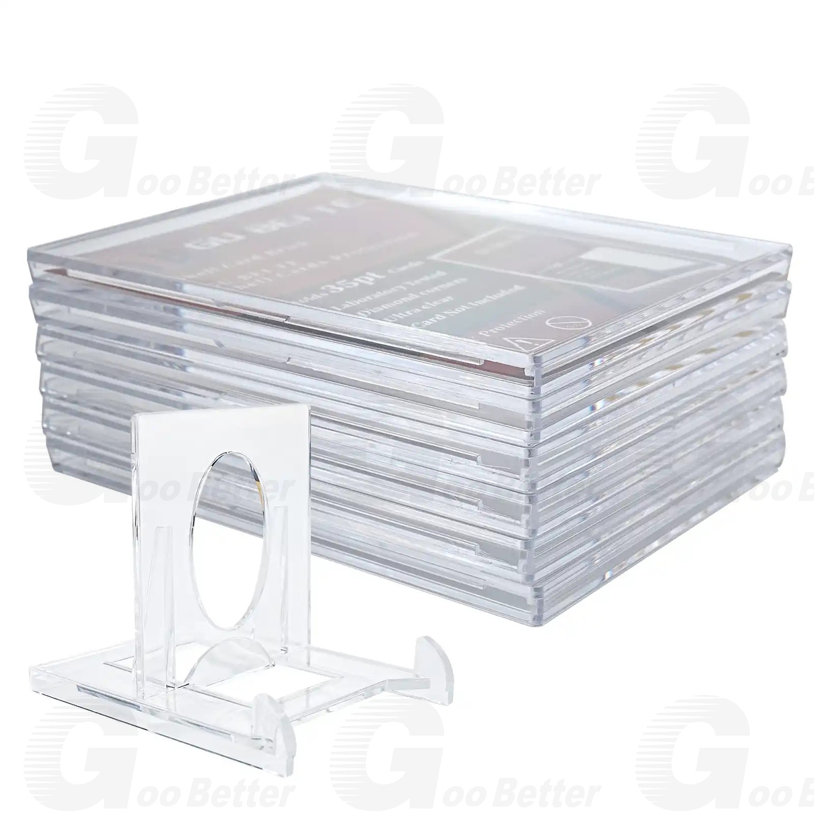 5Pcs Adjustable Clear Display Stand Easels for Cards Display Sports Cards Stand