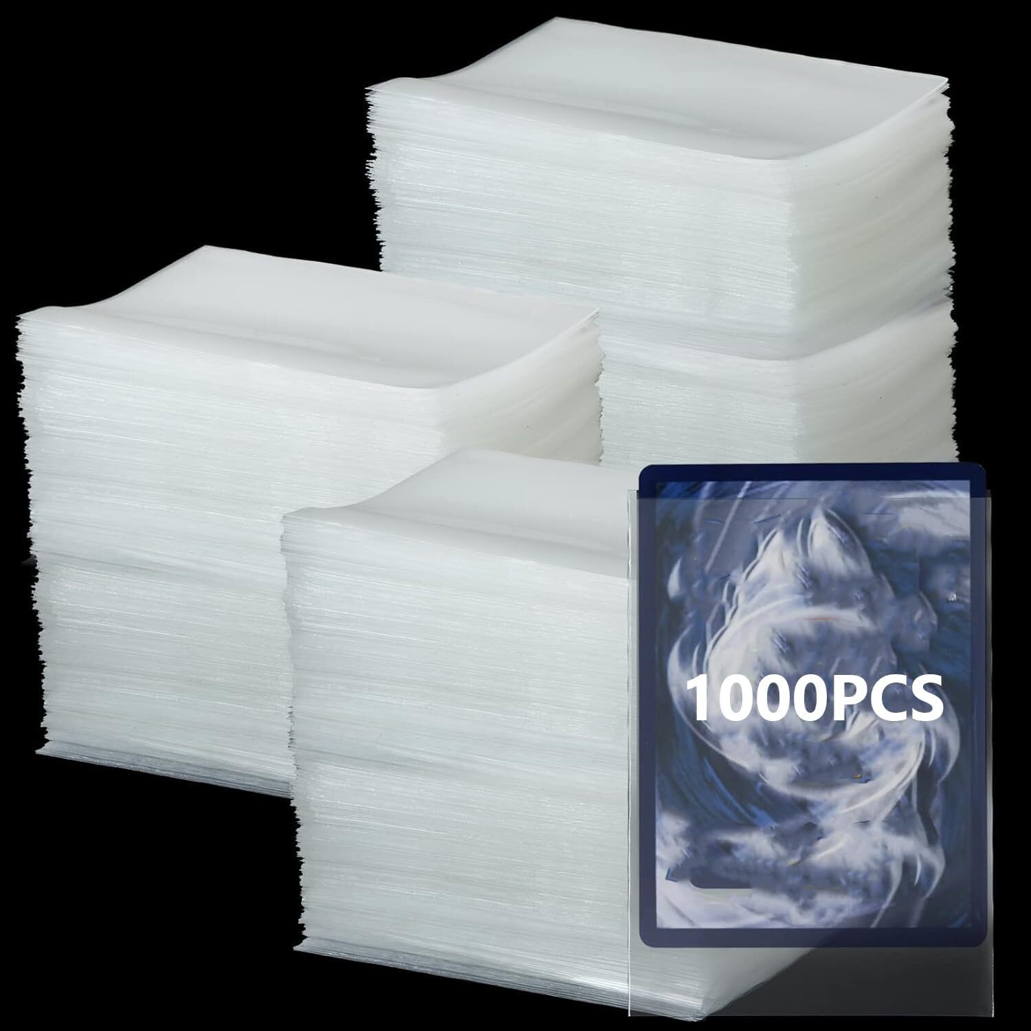 1000 PCS Penny Sleeves, Clear Card Sleeves Soft Pokemon Card Sleeves, Sports …