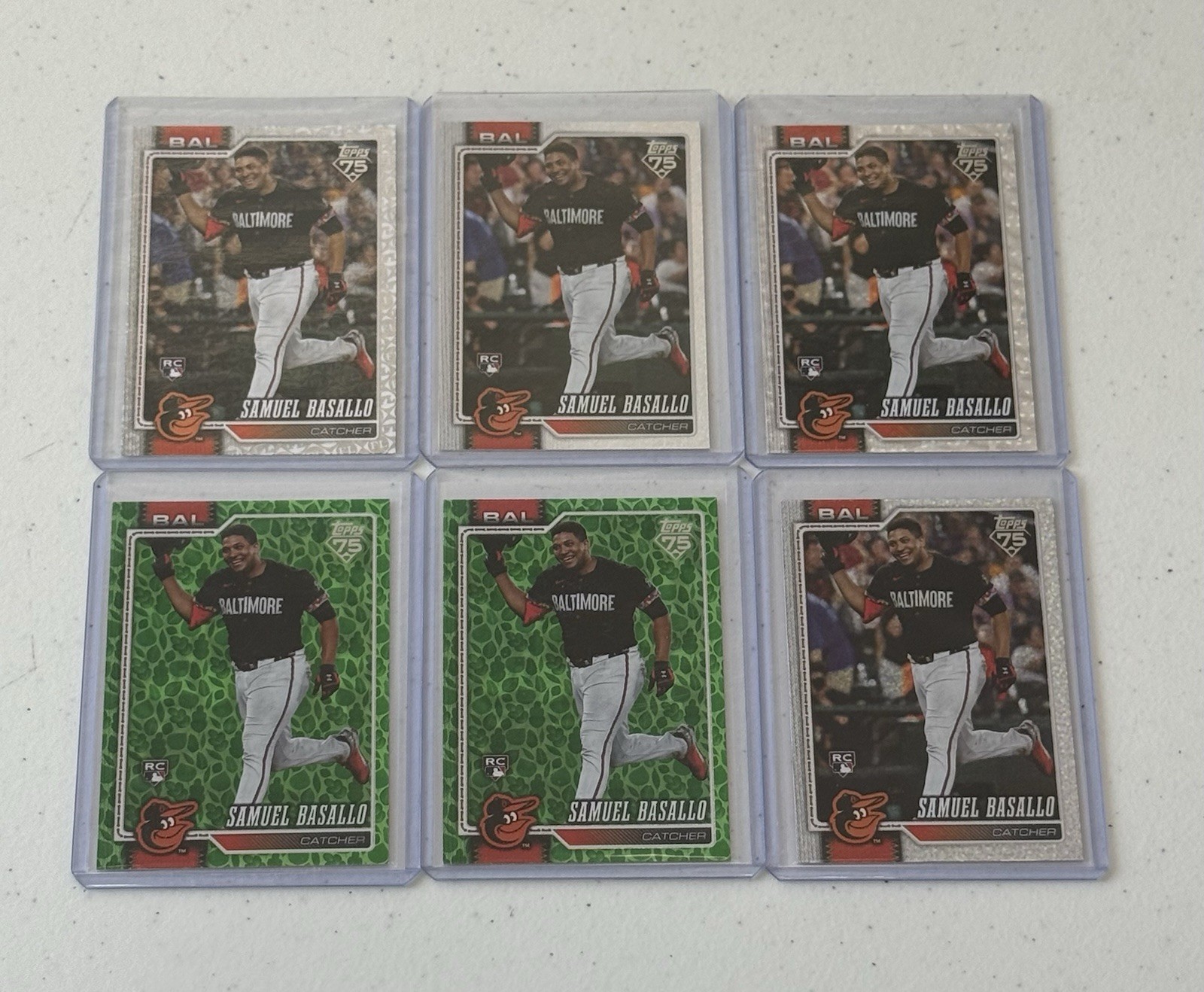 (Lot Of 6) Samuel Basallo 2026 Topps S1 Foil Parallel Rookie Card 104 *Orioles