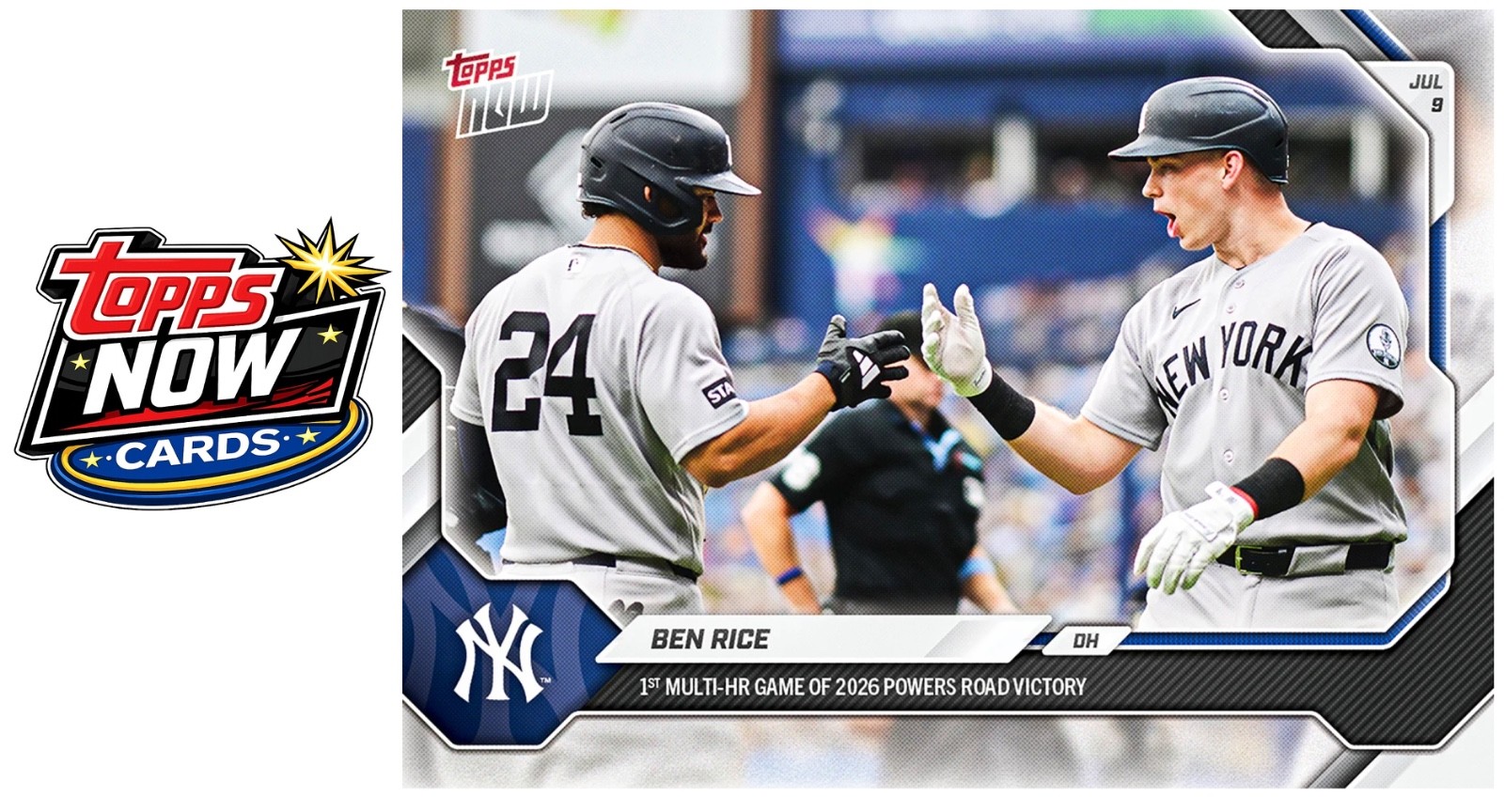 2026 Topps Now MLB #437 Ben Rice New York Yankees – PRESALE