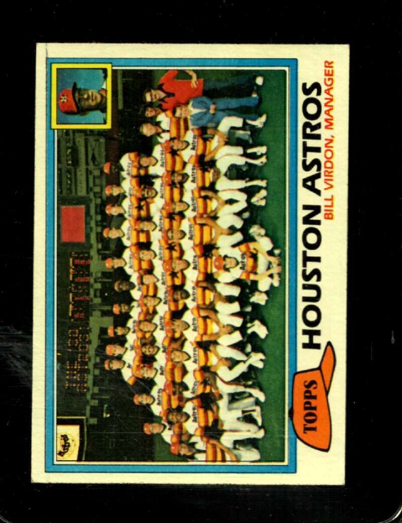 1981 TOPPS #678 ASTROS TEAM/BILL VIRDON EXMT ASTROS MG *X81126