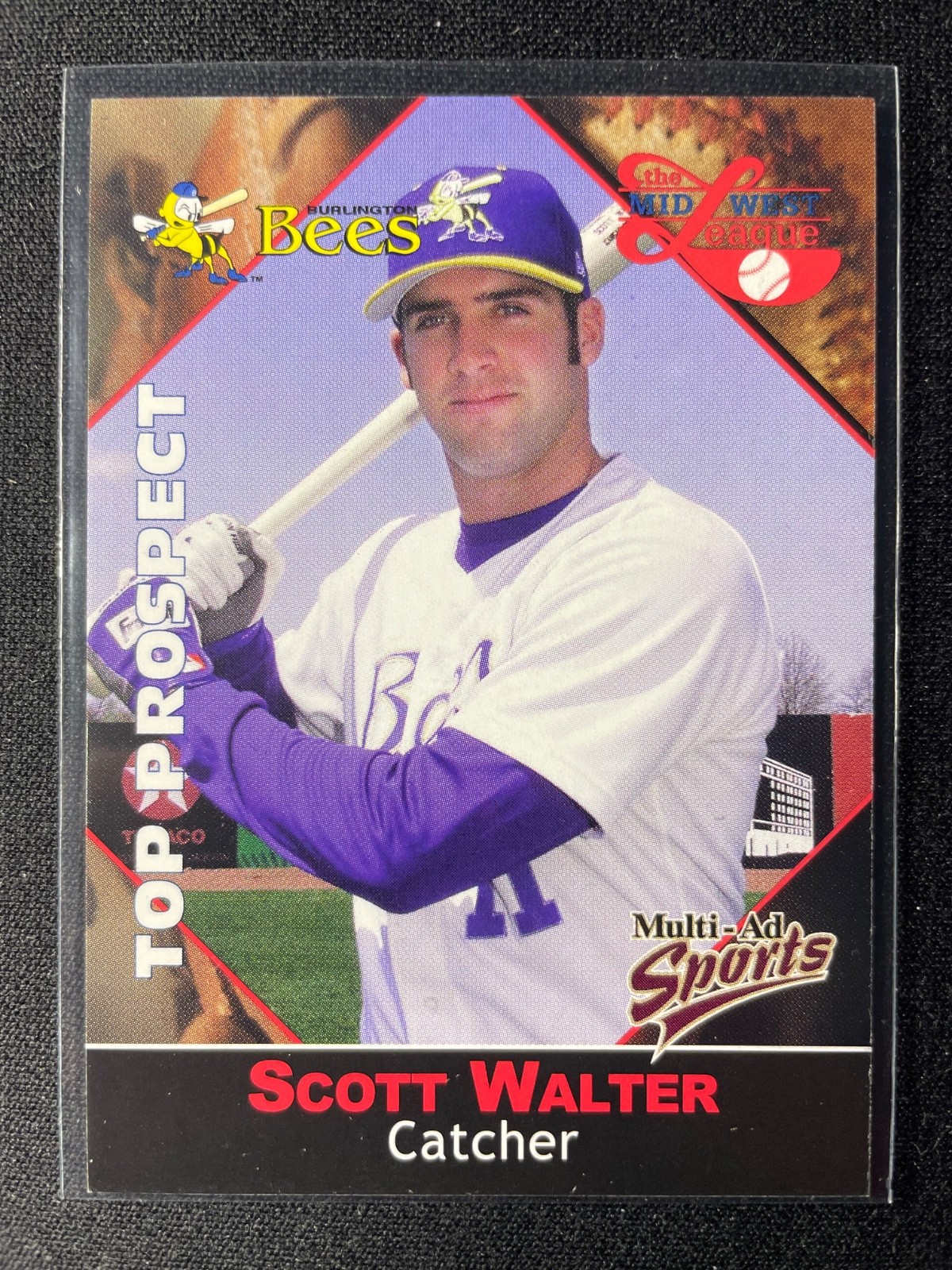 2001 Multi-Ad Midwest League Top Prospects Set Scott Walter #5 Bees!!!