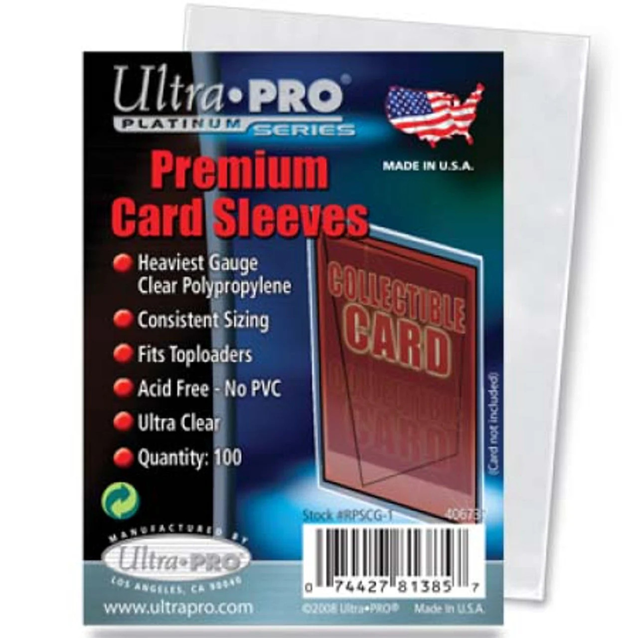 Platinum Card Sleeve – (100 per pack)