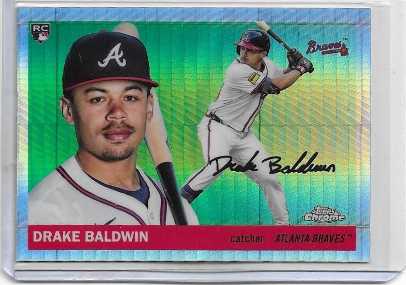 2025 Topps Chrome Platinum Drake Baldwin Prism RC Parallel #265