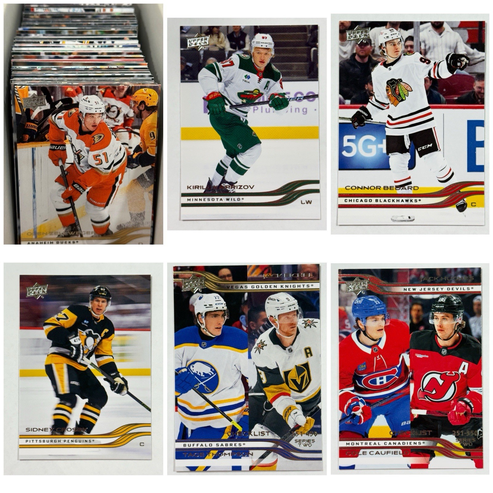 2025-26 Upper Deck Series 2 Base Cards (#251-450) Complete Your Set, You Pick
