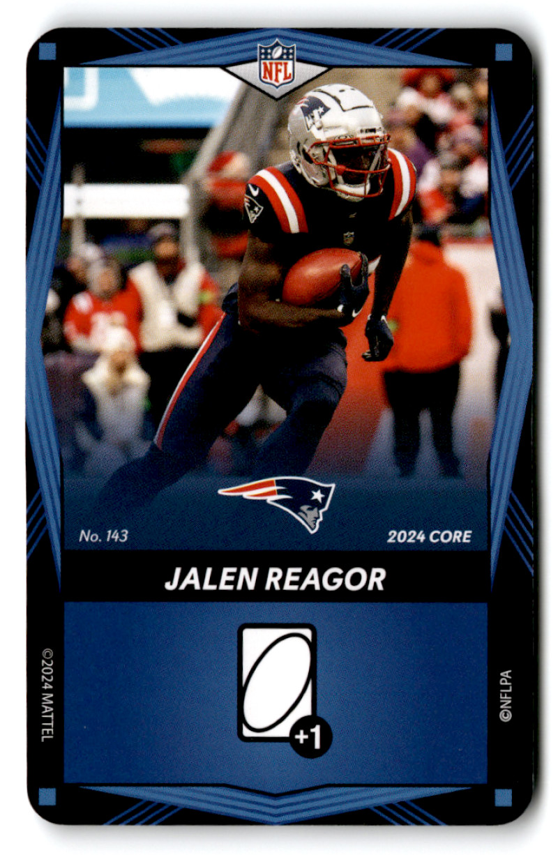 2024 UNO Elite Core Edition Blue #143 Jalen Reagor NM Near Mint Patriot ID:82719