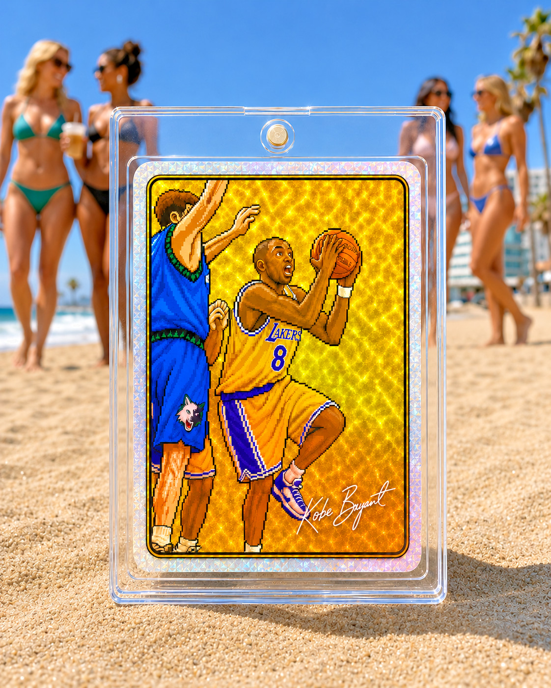 1996 Prism Jewel Kobe Bryant RC Lakers Rookie Sticker Vending Machine /100 SSP