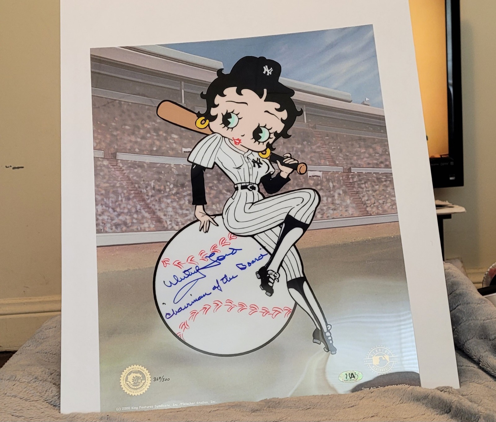 Whitey Ford Signed “BETTY ON DECK” YANKEES Sericel Limt. Ed.