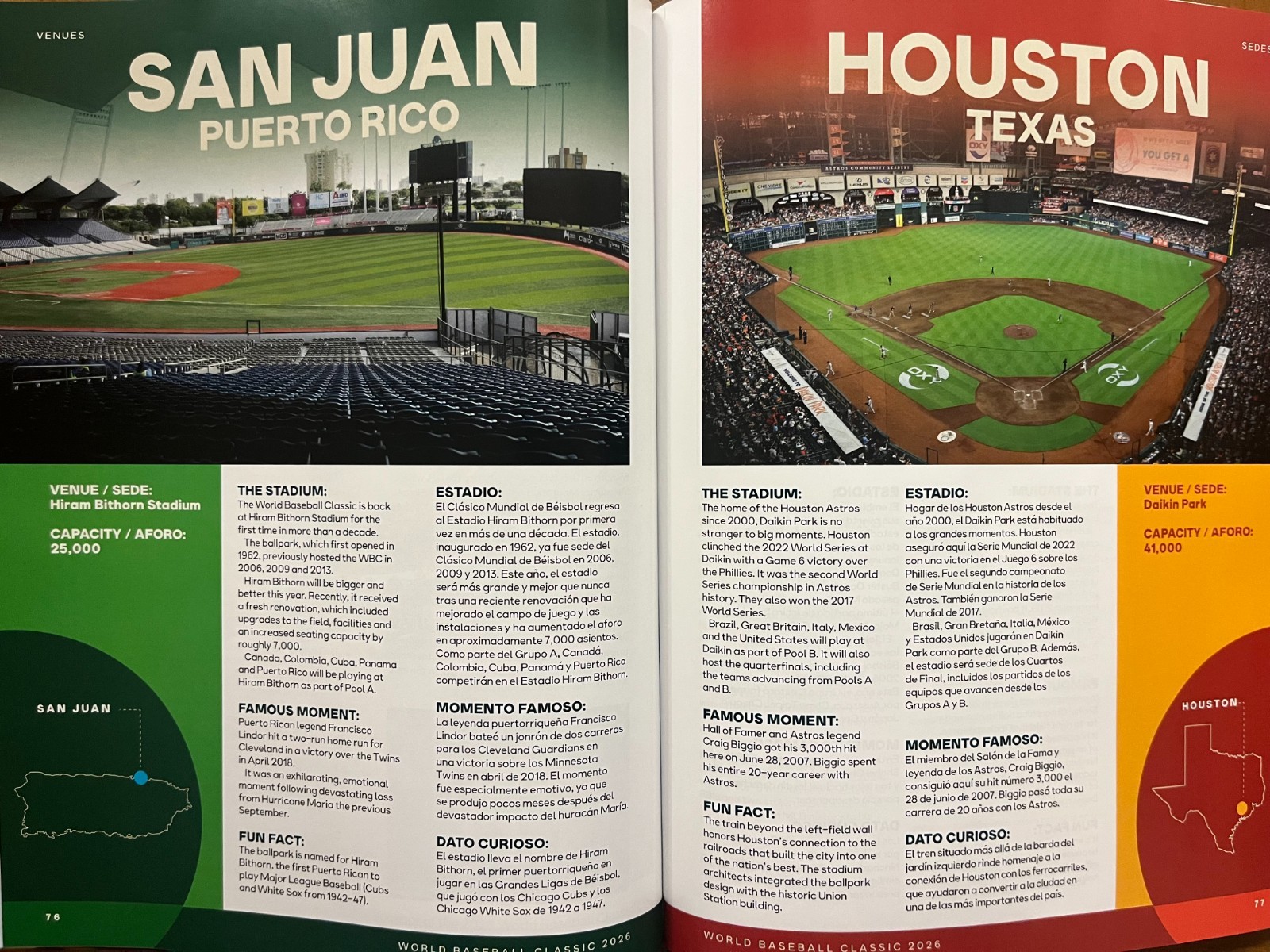 2026 WORLD BASEBALL CLASSIC GAME PROGRAM WBC CHAMPIONSHIP USA ITALY VENEZUELA