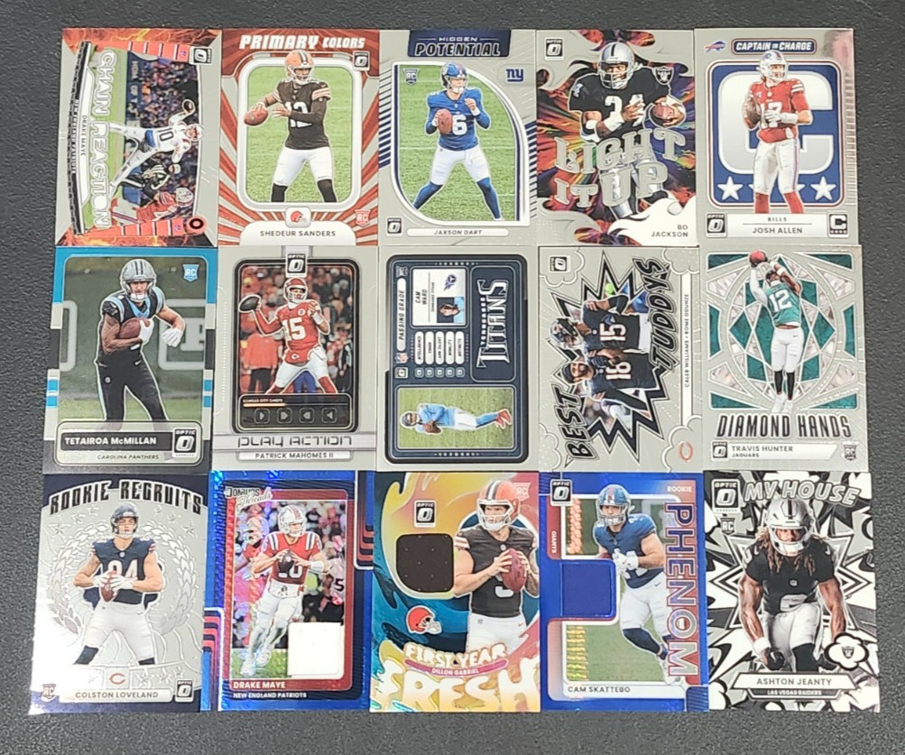 2025 Optic Football INSERTS with Rookies You Pick – 2 Card Minimum