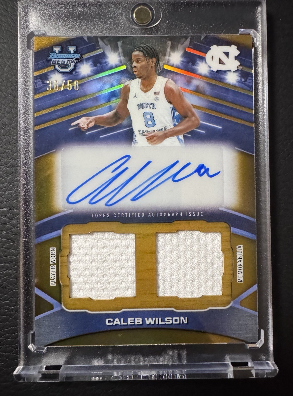 2026 Bowman Best U Caleb Wilson RPA Gold 36/50