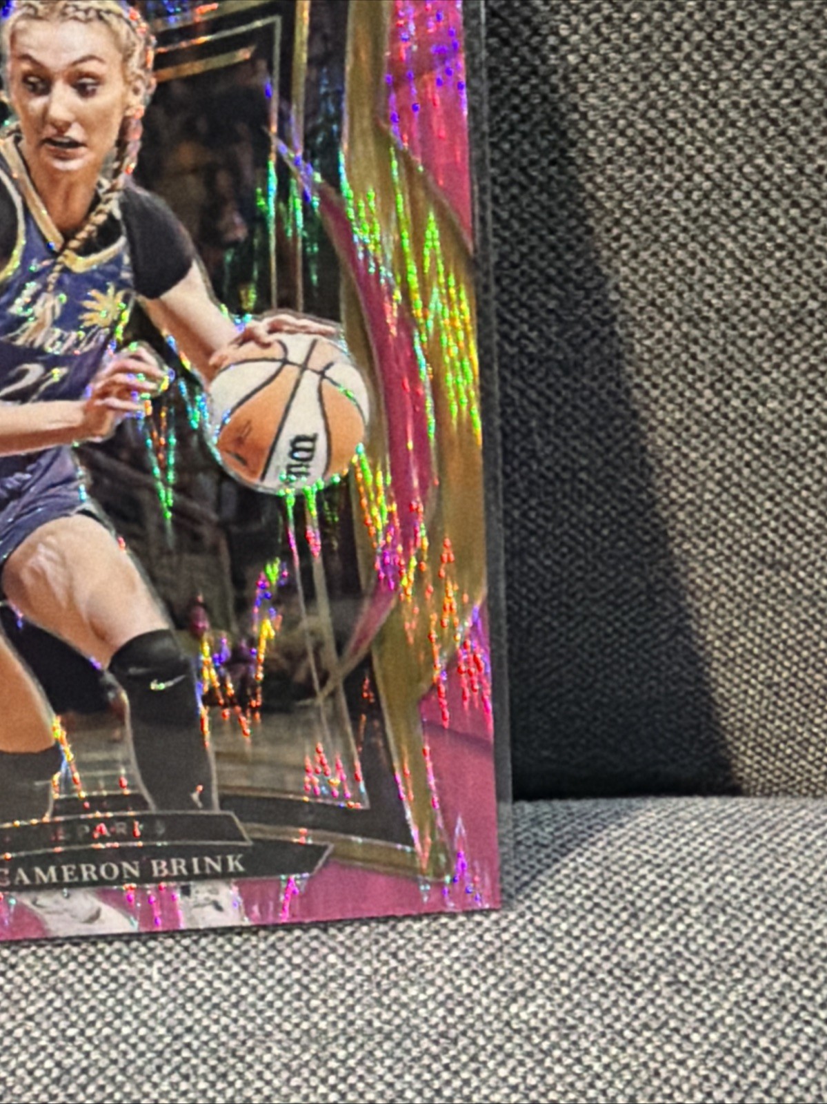 2025 Panini Select WNBA #9 Cameron Brink Concourse Pink Flash SP