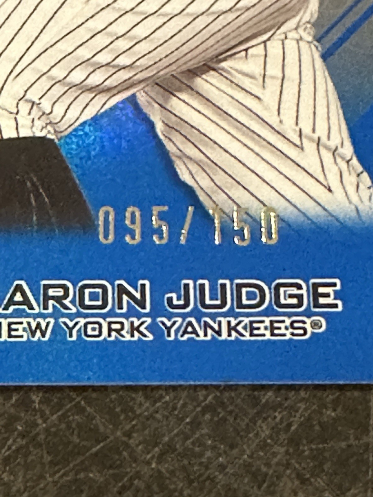 2026 Topps Series 2 Aaron Judge Blue Holo Foil Crooked Numbers /150 #CN-1