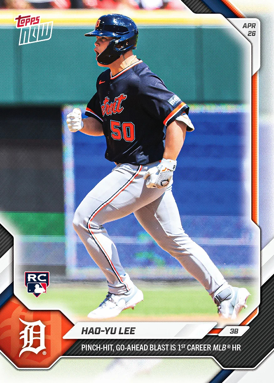 2026 Topps Now Card 131 Had-Yu Lee 1st Career HR is Walk Off -25 Cents Shipping!