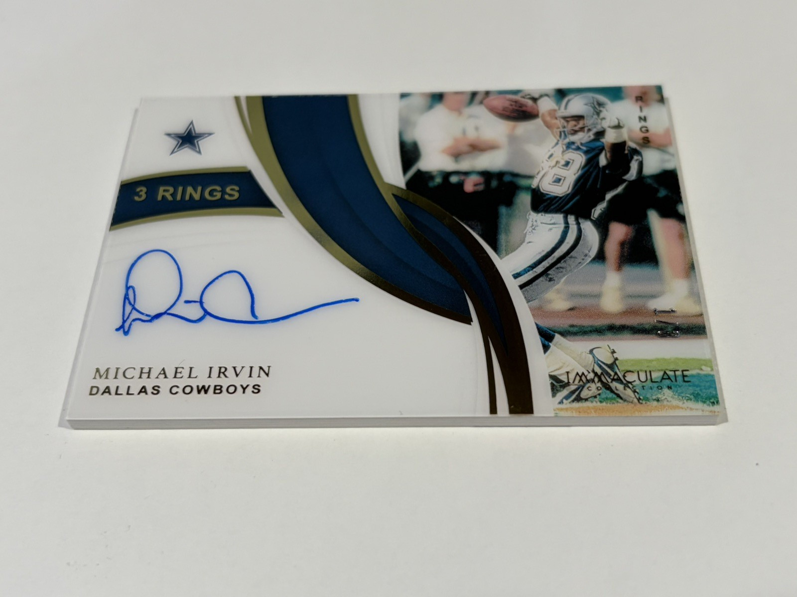 2019 Panini Immaculate Collection Michael Irvin Ring Signatures Auto 1/3