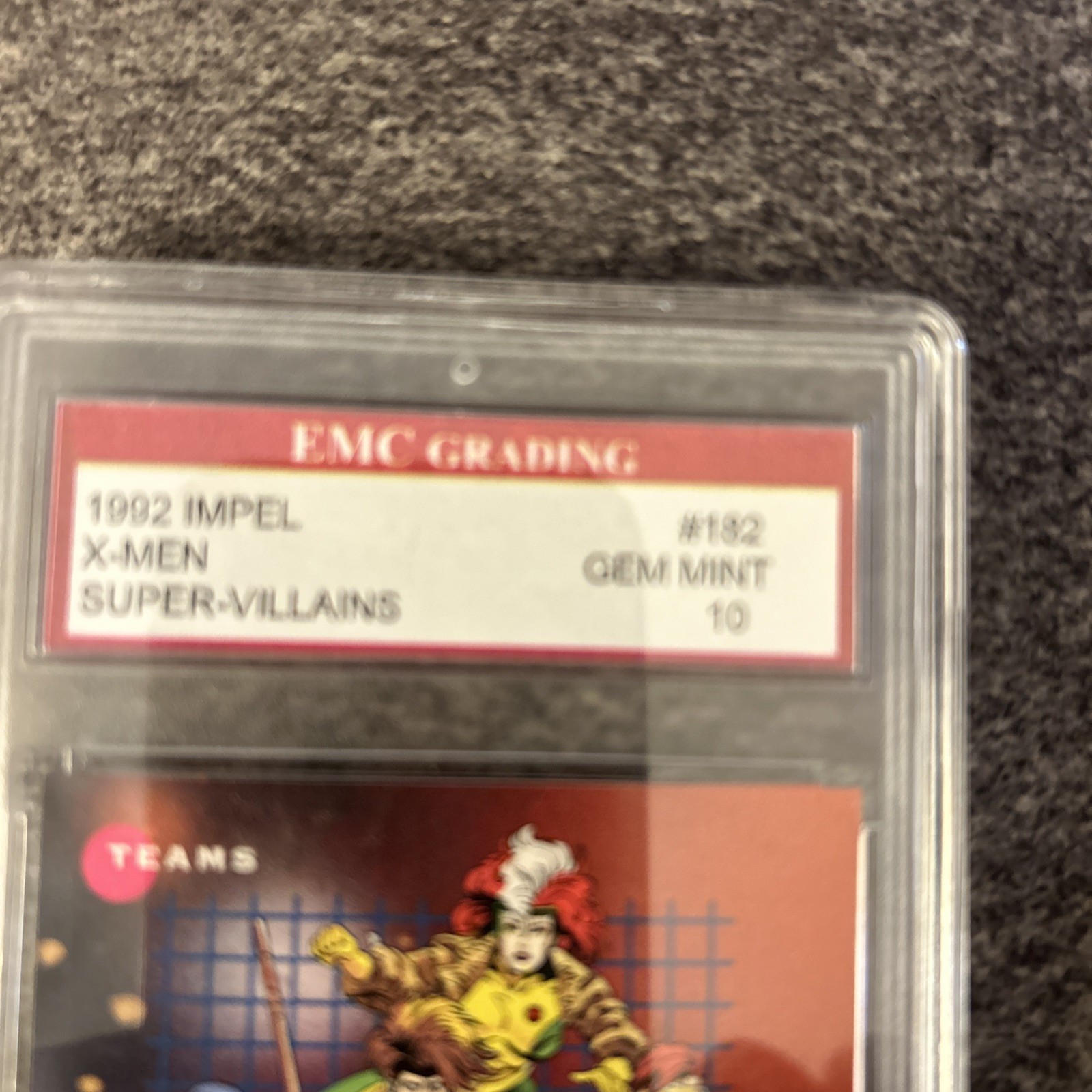 1992 MARVEL UNIVERSE #182 X-MEN w/WOLVERINE EMC Graded 10