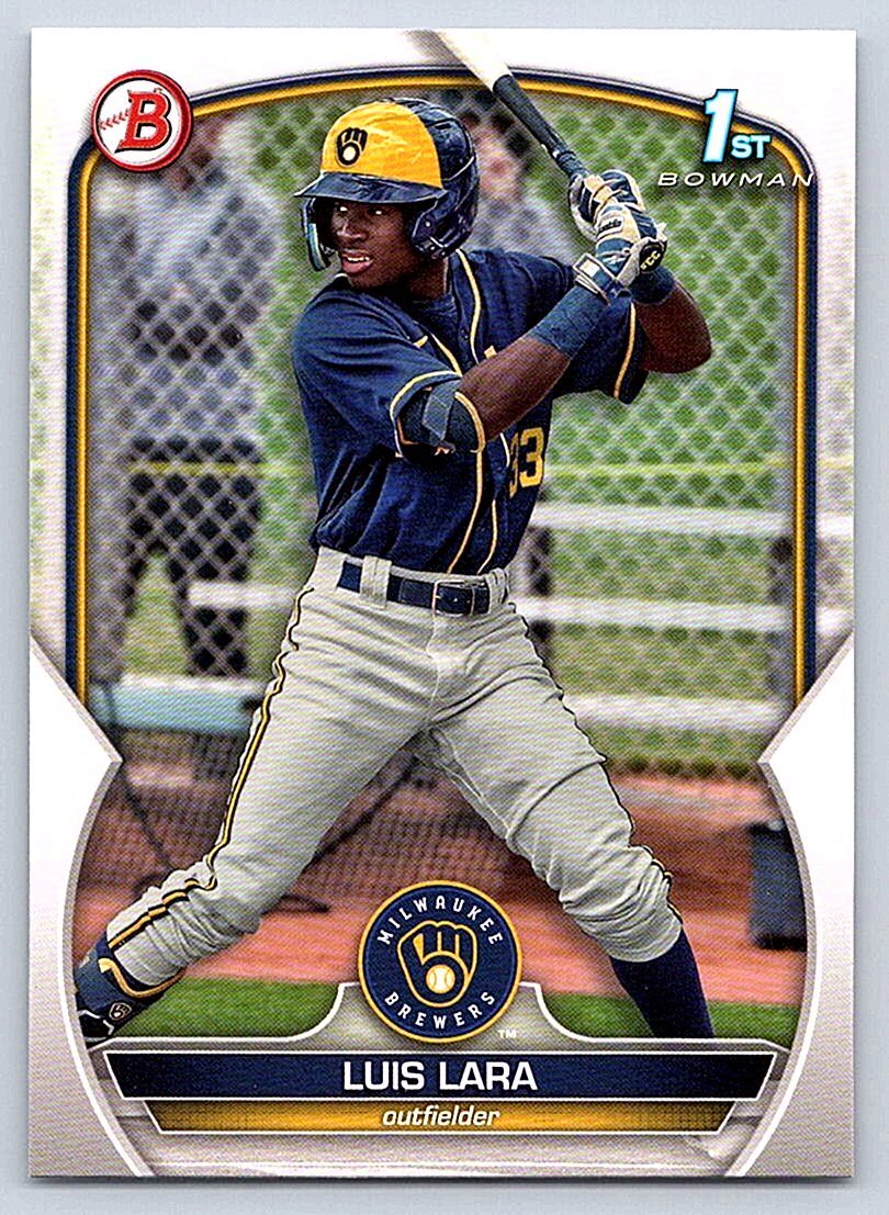 LUIS LARA BREWERS 2023 BOWMAN PROSPECTS #BP-100 –