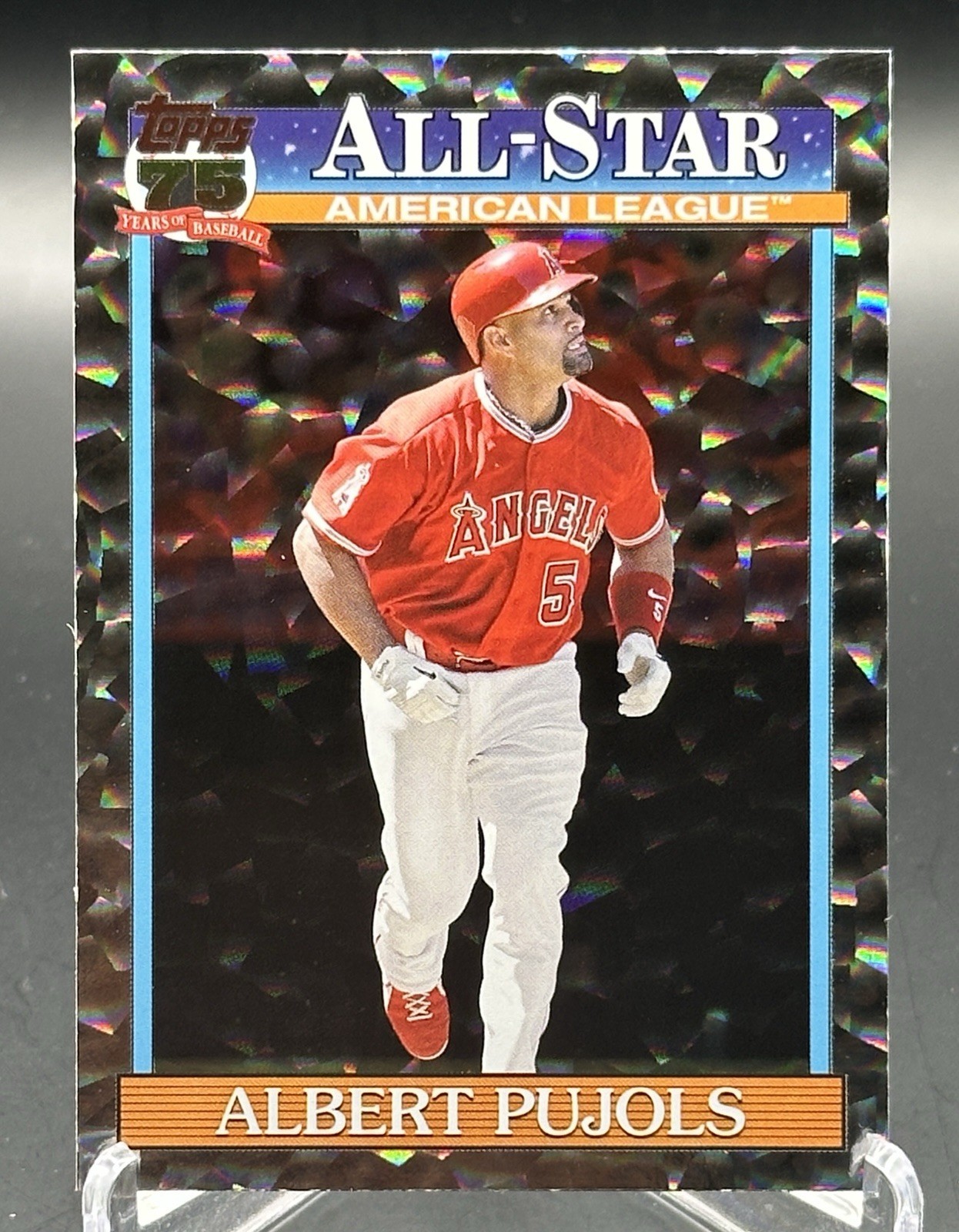 2026 Topps Series 2 #91AS-26 Albert Pujols Crackle | 1991 Topps 35th Anniversary