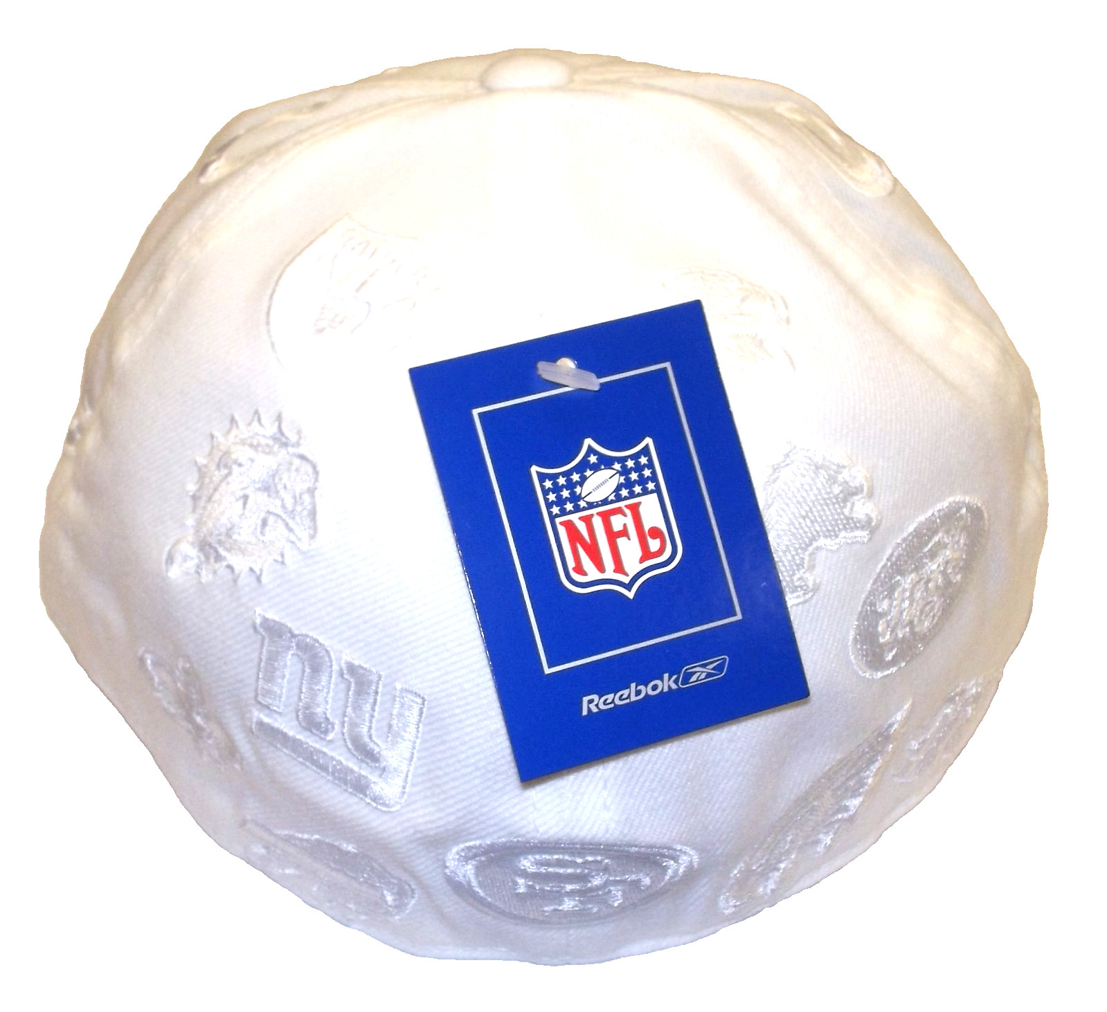 NFL Multi Team Logo White Flat Brim FItted Reebok Hat