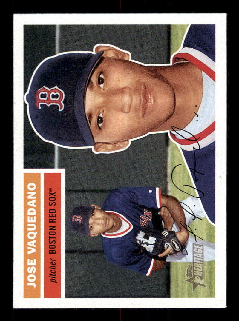 2005 Topps Heritage #424 Jose Vaquedano RC/Rookie (SP/Short Print) Red Sox z