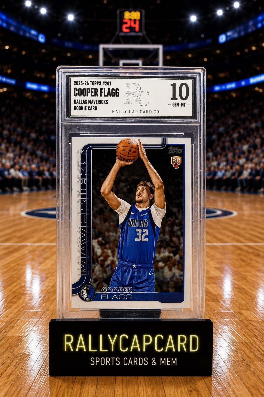 2025-26 Topps Basketball #201 Cooper Flagg Rookie Graded Gem Mint 10