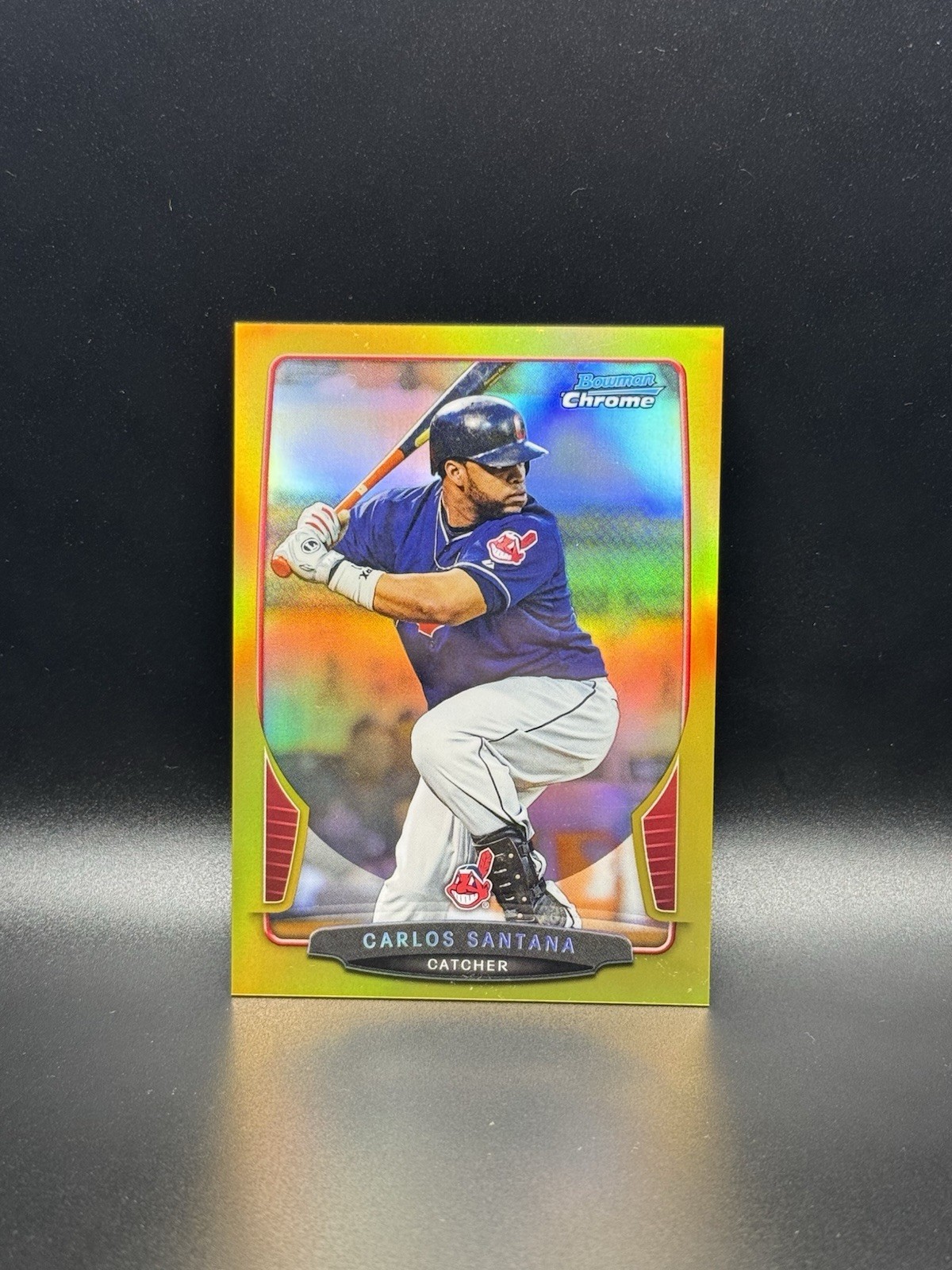 2013 Bowman Chrome – Carlos Santana #67 Gold Refractor /50