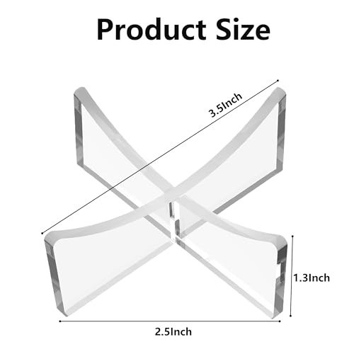 Basketball Stand-Pack Acrylic Ball Stand for Display, Clear 3.54×1.3 inch 3