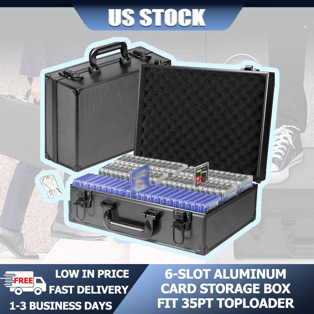 Toploader Trading Cards Sports Graded Card Case Storage Box for 35PT 600+ 3″x4″