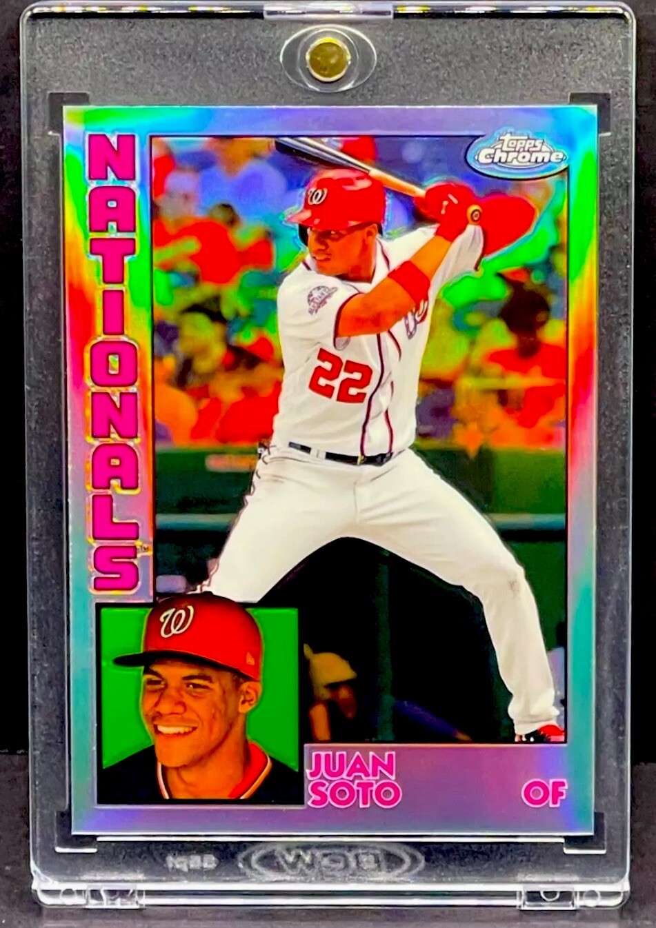 Juan Soto RARE REFRACTOR INVESTMENT CARD TOPPS CHROME YANKEES MVP ROY MINT