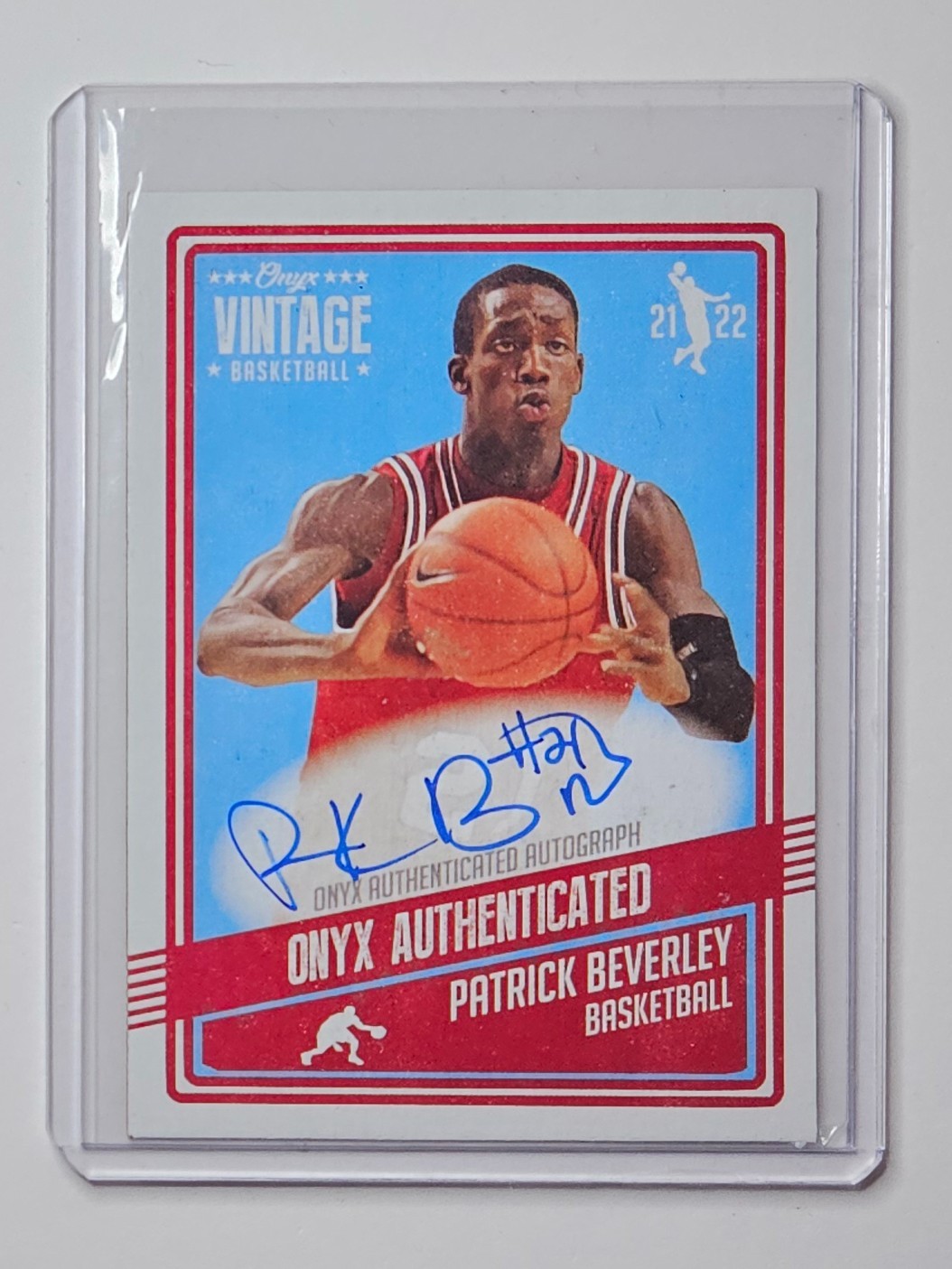 Patrick Beverley 2021-22 Onyx Vintage Authenticated Auto /50 #VAPB ✍️