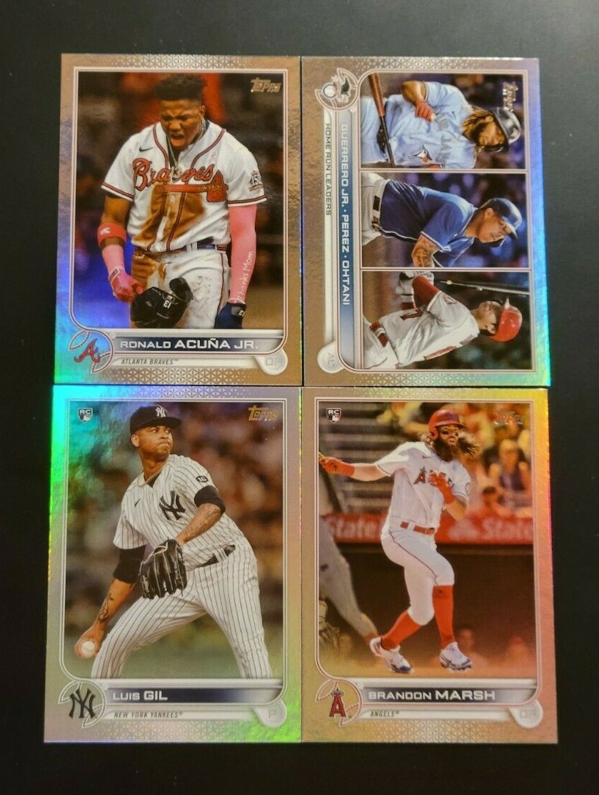 2022 Topps Series 1 RAINBOW FOIL Parallels with Rookies You Pick the Card