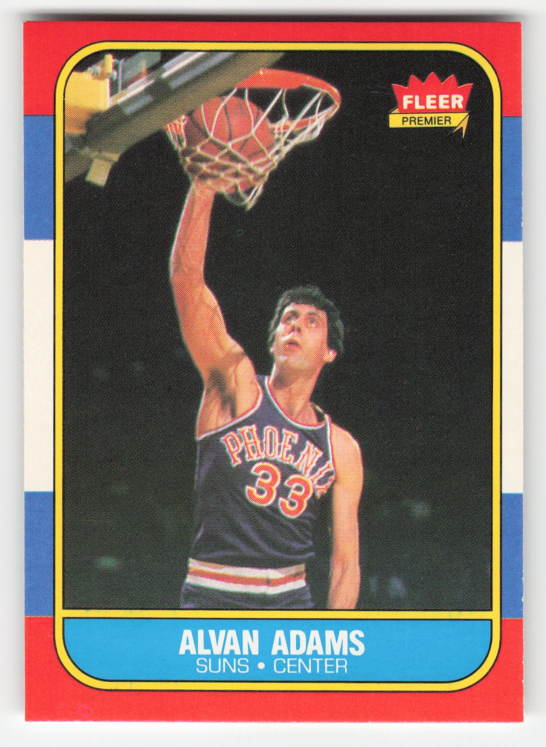 Alvan Adams 1986-87 Fleer #2 Phoenix Suns VG
