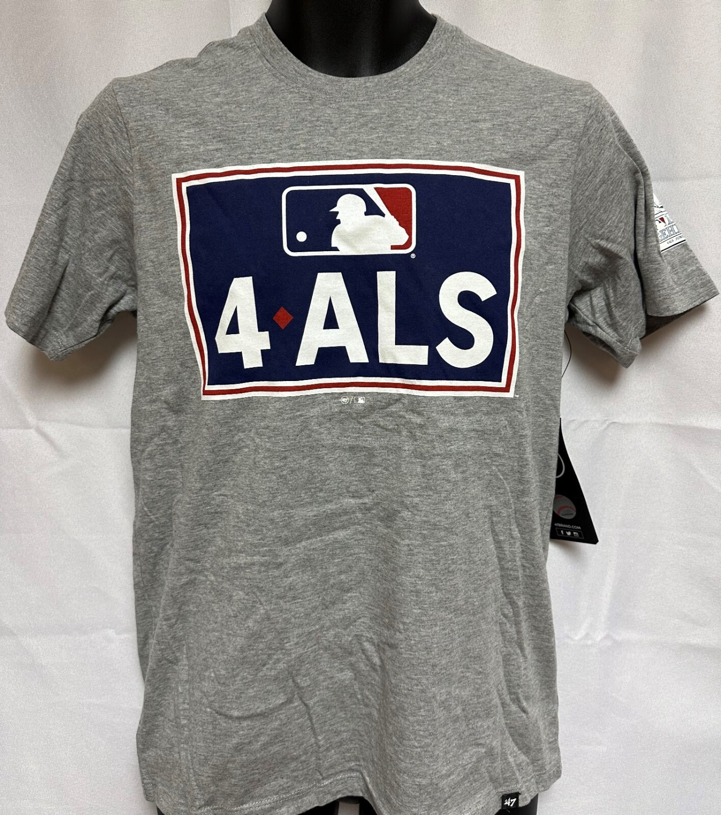 Official MLB LG4 ALS Lou Gehrig Day ’47 Brand Baseball Tee T-Shirt 100% Charity