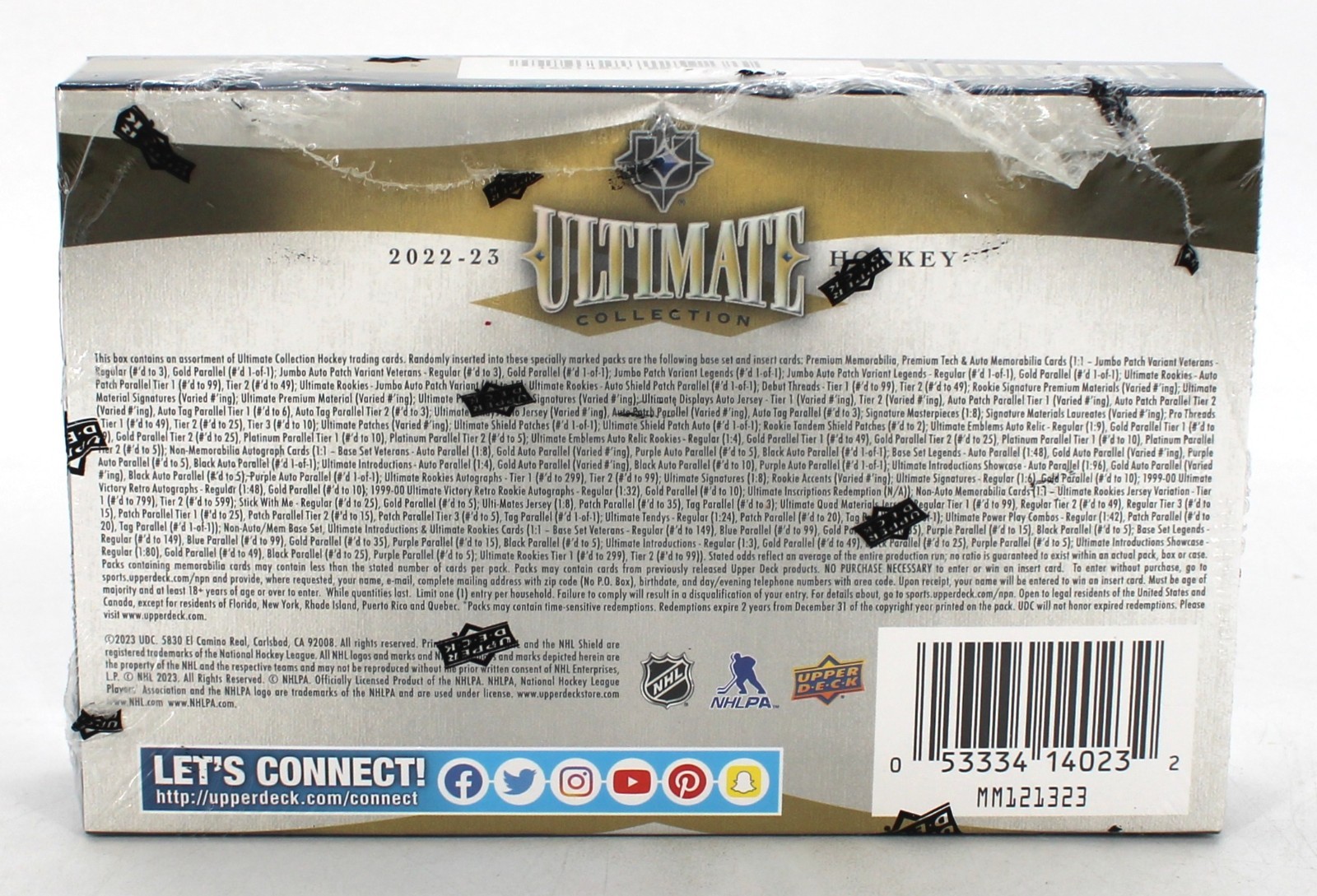 2022-23 Upper Deck Ultimate Collection Hockey Hobby Box New Factory Sealed